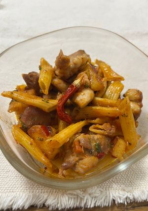 鶏肉とペンネのアラビアータ-レシピのメイン写真