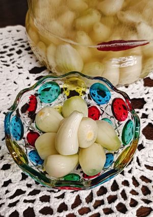 らっきょうの塩漬け✿昆布茶で美味しい-レシピのメイン写真