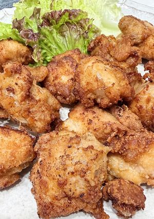少ない油でカリッとジューシーから揚げ-レシピのメイン写真