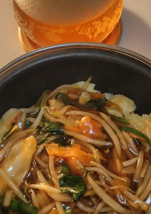 野菜あんかけ餃子-レシピのメイン写真