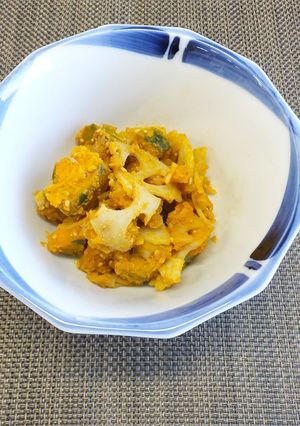 かぼちゃとれんこんのきな粉和え-レシピのメイン写真