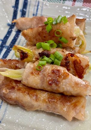 豚ロースの長ネギ巻き〜♪-レシピのメイン写真