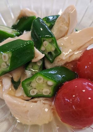 オクラとささみの冷やし餡かけ-レシピのメイン写真