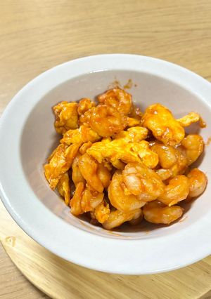 辛くない！エビチリ風卵炒め-レシピのメイン写真