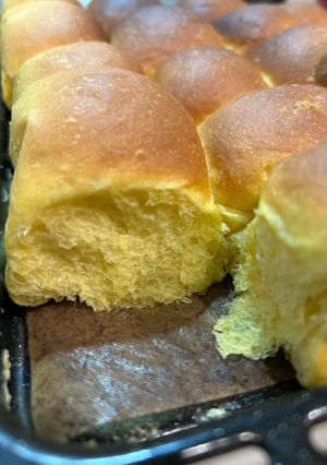 ふわふわ　かぼちゃパン-レシピのメイン写真