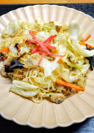 キャベツとアサリの塩やきそば-レシピのメイン写真