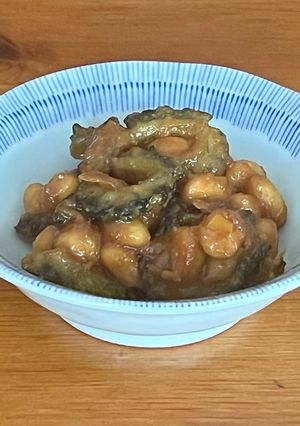 作り置き♡弁当♡ゴーヤと大豆の味噌炒め煮-レシピのメイン写真