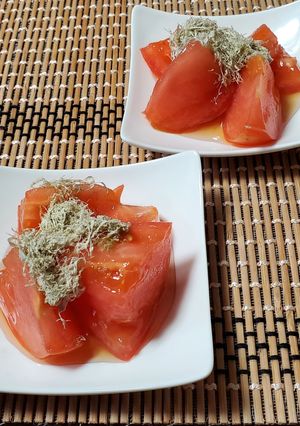 ひんやりトマトの和風お浸し-レシピのメイン写真