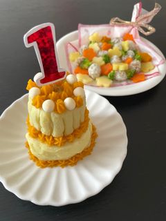 牛乳不使用!サツマイモで赤ちゃんケーキ-レシピのメイン写真