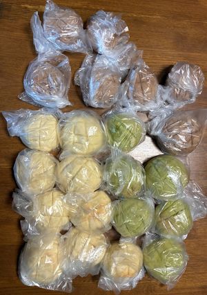 色んな味のメロンパン-レシピのメイン写真