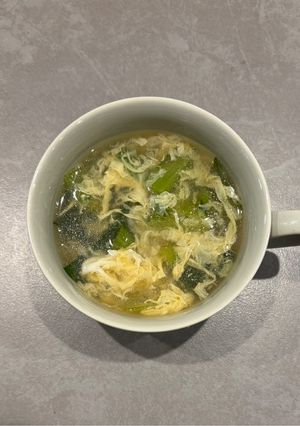 小松菜と卵の中華スープ-レシピのメイン写真