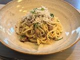 イカの塩辛冷製パスタ