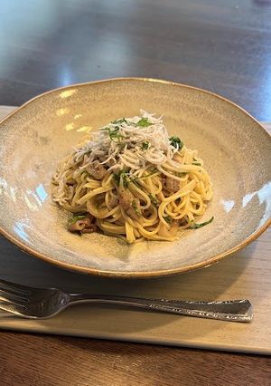 イカの塩辛冷製パスタ-レシピのメイン写真