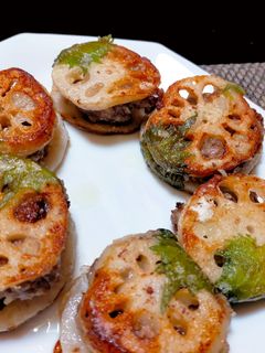 レンコンの挟み焼き-レシピのメイン写真