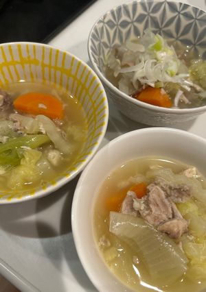 鶏ガラスープ 野菜たくさん-レシピのメイン写真