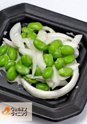 腎臓病食/枝豆と玉ねぎのマヨ和え-レシピのメイン写真