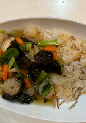 生姜入りおこげの野菜タップリあんかけ-レシピのメイン写真