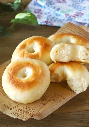 オーブンなし!もちもちこうじベーグル🍞-レシピのメイン写真