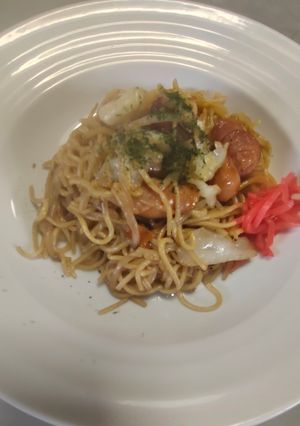 カット野菜とソーセージの醤油焼きそば-レシピのメイン写真