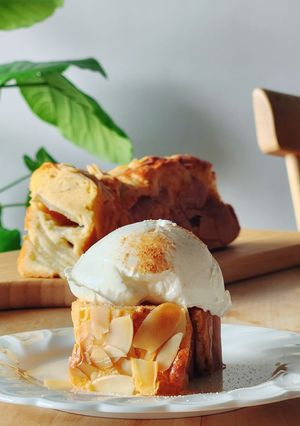 洋梨のざくざくアーモンドパウンドケーキ-レシピのメイン写真