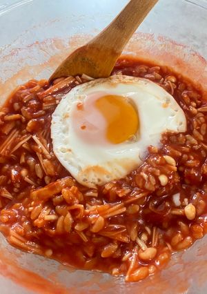 【ダイエット1人飯】えのきトマトリゾット-レシピのメイン写真