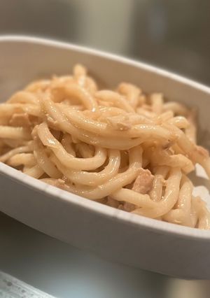 ツナマヨうどん-レシピのメイン写真