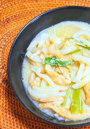 かき玉きつねうどん-レシピのメイン写真