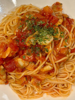 簡単シーフードトマトパスタ-レシピのメイン写真