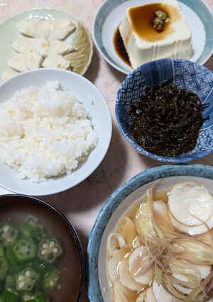 簡単★晩御飯「生もずくのめんつゆがけ」-レシピのメイン写真