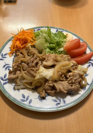 キャベツ入り豚コマの生姜焼き-レシピのメイン写真