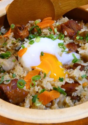 【土鍋】焼き鳥缶の炊き込みごはん-レシピのメイン写真