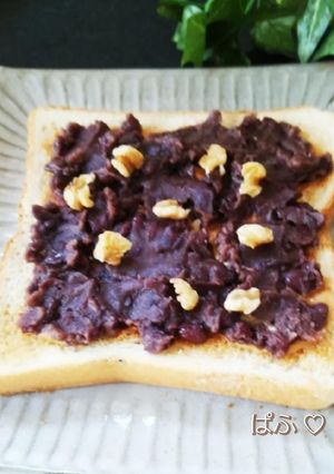 ピーナッツバターとあんこのトースト-レシピのメイン写真