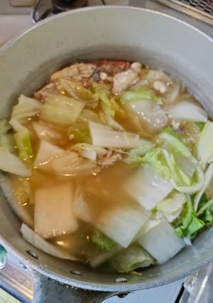 鯛のアラと白菜のやさしい煮もの-レシピのメイン写真
