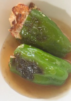 ヘルシーな豆腐とカニカマのピーマン詰め😋-レシピのメイン写真