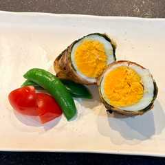 รูปของ わかめ香る肉巻きゆで卵