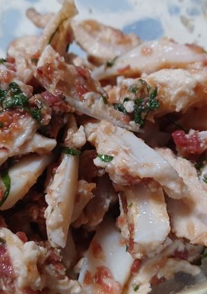 ヤゲン軟骨のかつお梅肉和え-レシピのメイン写真