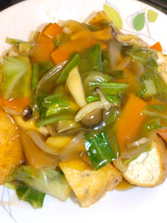 焼きがんもの和風野菜餡掛け-レシピのメイン写真