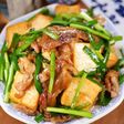 ニラと厚揚げの☆豚のしょうが焼き🤩🍚