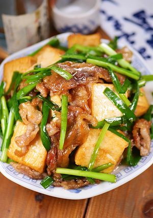 ニラと厚揚げの☆豚のしょうが焼き🤩🍚-レシピのメイン写真