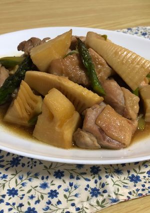たけのこと鶏もも肉の炒め煮-レシピのメイン写真