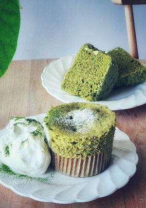 1分♪簡単抹茶ガトーショコラバレンタイン-レシピのメイン写真