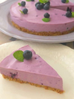 ブルーベリーの生チーズケーキ-レシピのメイン写真