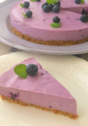 ブルーベリーの生チーズケーキ-レシピのメイン写真