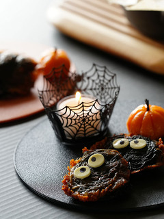 ハロウィン カリカリチーズそうめんお焼き-レシピのメイン写真