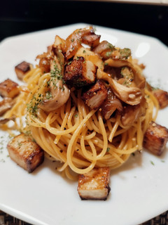 長芋と舞茸のバター醤油パスタ-レシピのメイン写真