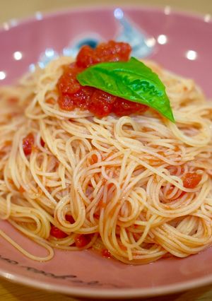 田中家の和えるだけ簡単冷製トマトパスタ-レシピのメイン写真