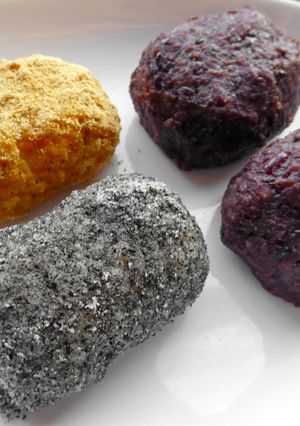 白米・ご飯で作る簡単三色おはぎ-レシピのメイン写真