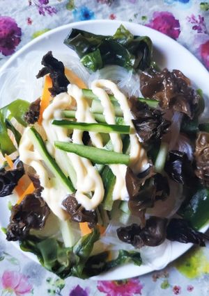 ༺乾燥具材💚キクラゲ春雨サラダ🥗༻低カロ-レシピのメイン写真