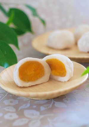 レンチンで簡単！ミニかぼちゃ大福-レシピのメイン写真