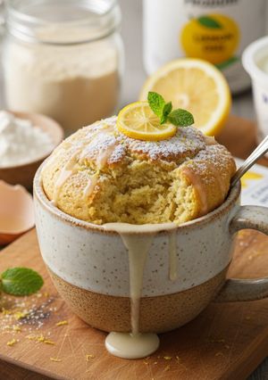 レモンチーズケーキ風プロテインマグカップ-レシピのメイン写真